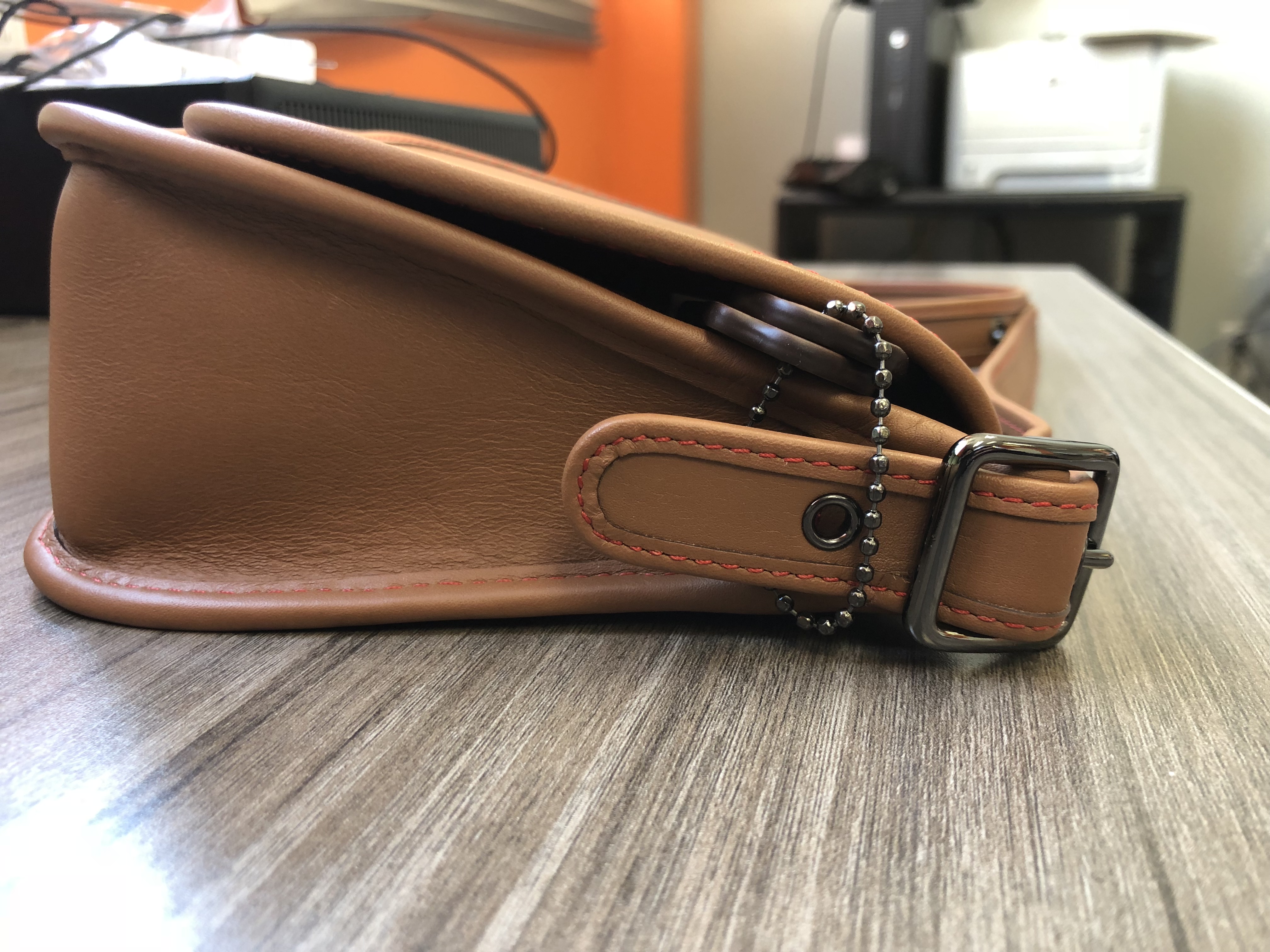 Coach Saddle Bag 18 Dark Antique Nickel/Saddle **Limited Customer