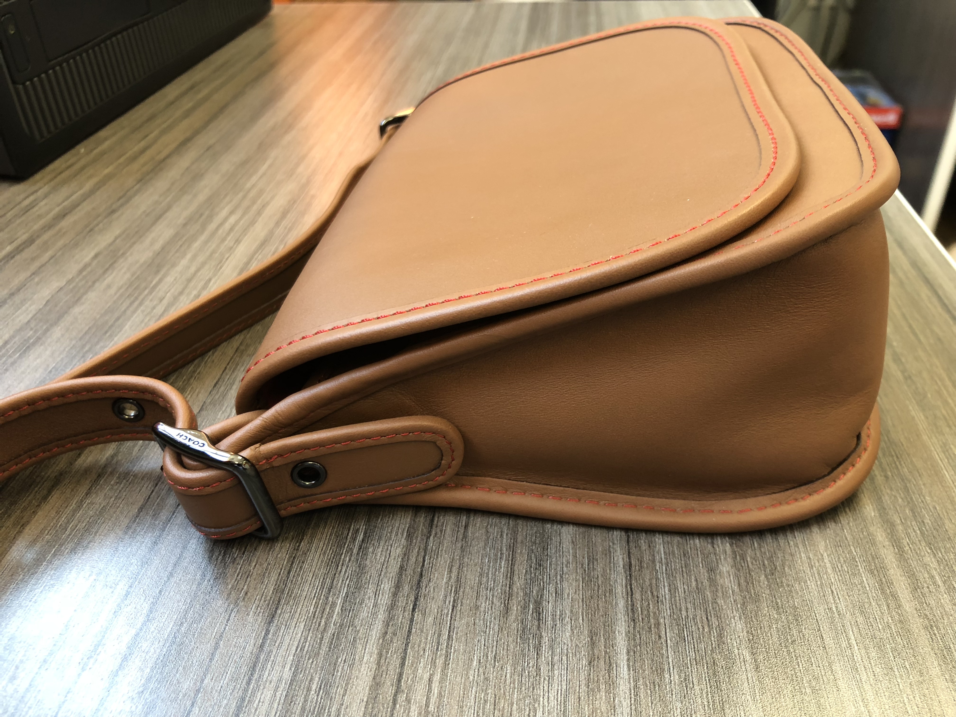 Coach Saddle Bag 18 Dark Antique Nickel/Saddle **Limited Customer